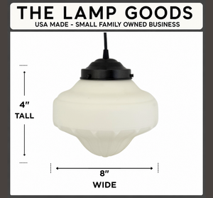 Cathedral Bell Satin Glass Pendant Light