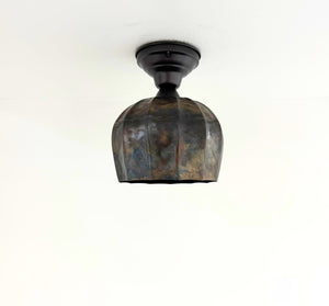 Forge Patina Flush Mount Ceiling Light