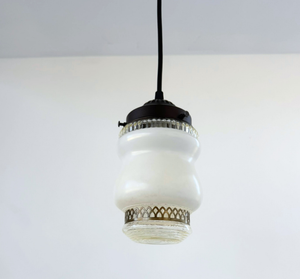 Vintage Gold Lace Band Pendant Light | 4.5" - The Lamp Goods