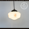 Vintage Victorian Rose Schoolhouse Pendant Light