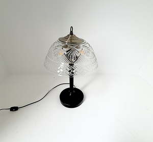 Vintage Quilt Diamond Glass Table Lamp