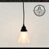 Curtain Drape Clear and Frost Flare Pendant