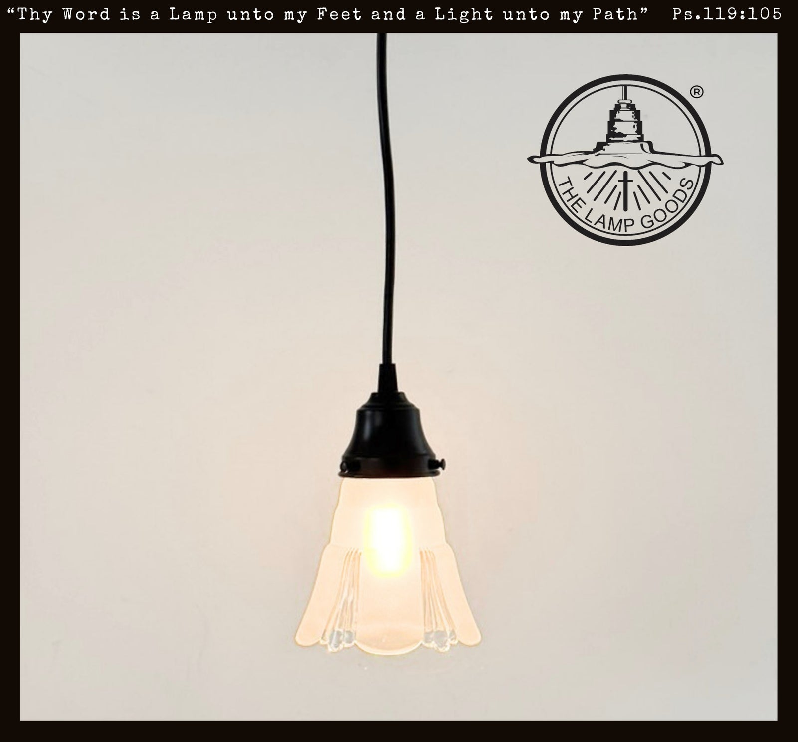 Curtain Drape Clear and Frost Flare Pendant
