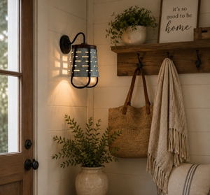 Copper Band Galvanized Bucket Wall Sconce