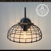 Rustic Industrial Wire Cage Sconce