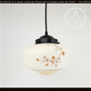 Vintage Cherry Blossom Schoolhouse Pendant Light