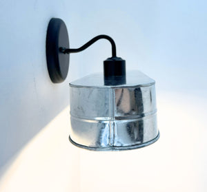 Modern Farmhouse Galvanized Metal Wall Sconce