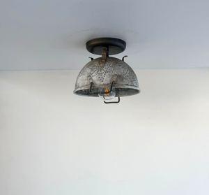 Vintage Colander Starburst Ceiling Light