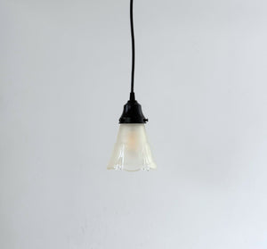 Curtain Drape Clear and Frost Flare Pendant