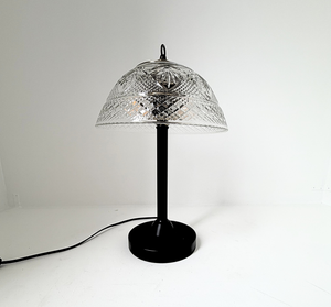 Vintage Quilt Diamond Glass Table Lamp