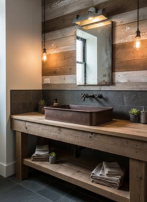 Galvanized Metal Wall Vanity Light