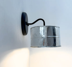 Modern Farmhouse Galvanized Metal Wall Sconce