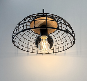 Rustic Industrial Wire Cage Sconce