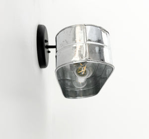 Modern Farmhouse Galvanized Metal Wall Sconce