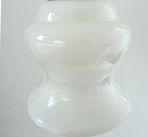 Single Vintage Milk Glass Heavy Bell Pendant