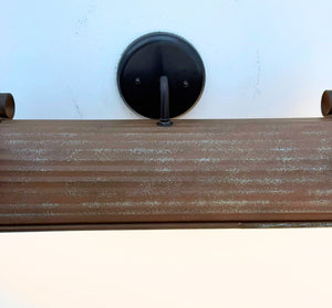 Rustic Copper Dome Wall Sconce