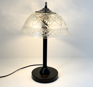Vintage Quilt Diamond Glass Table Lamp