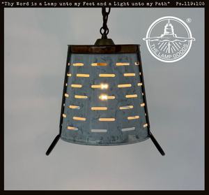 Copper Band Galvanized Bucket Pendant