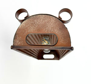 Rustic Copper Dome Wall Sconce