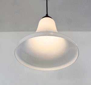 Opal Milk Glass Soft Bell Farmhouse Pendant