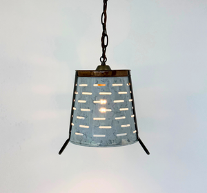 Copper Band Galvanized Bucket Pendant