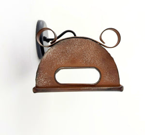 Rustic Copper Dome Wall Sconce