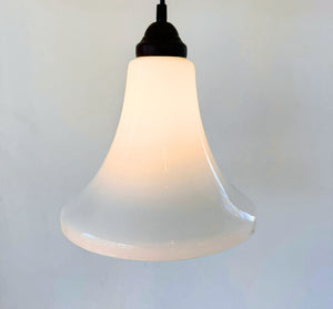 Opal Milk Glass Soft Bell Farmhouse Pendant