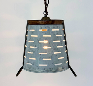 Copper Band Galvanized Bucket Pendant