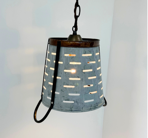 Copper Band Galvanized Bucket Pendant