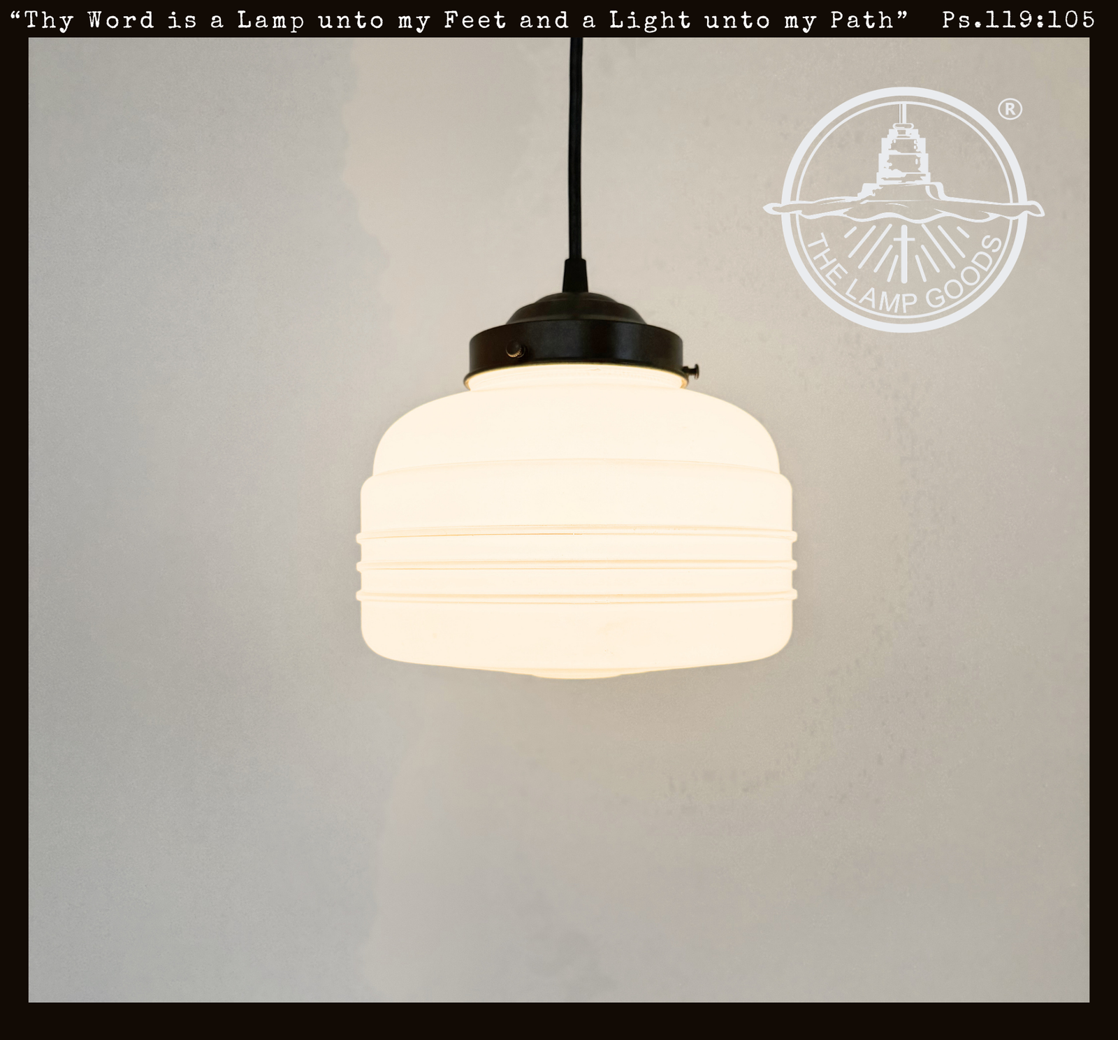 Metropolitan Ringed Schoolhouse Pendant Light