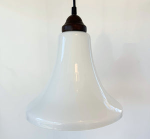 Opal Milk Glass Soft Bell Farmhouse Pendant