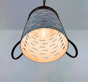 Copper Band Galvanized Bucket Pendant