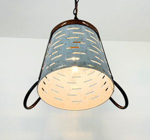 Copper Band Galvanized Bucket Pendant