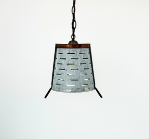 Copper Band Galvanized Bucket Pendant