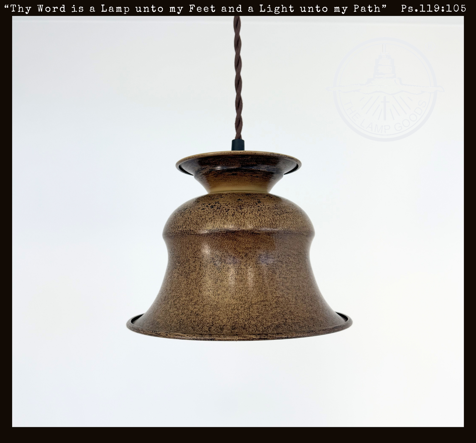 Rustic Orchard Bell Pendant Light