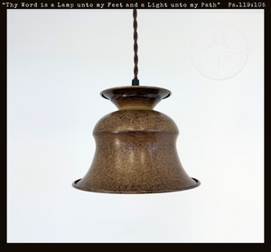 Rustic Orchard Bell Pendant Light
