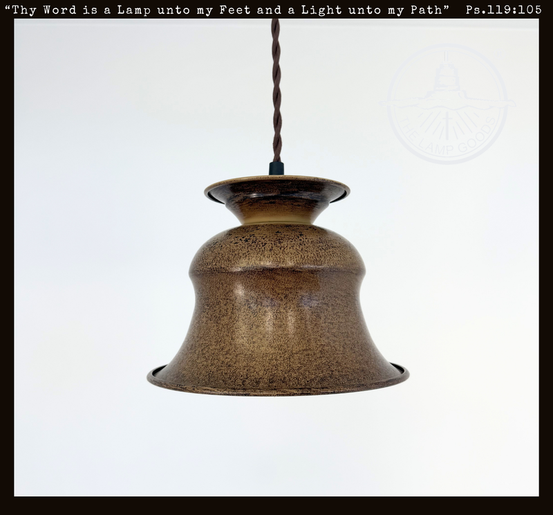 Rustic Orchard Bell Pendant Light