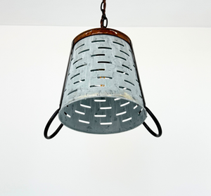 Copper Band Galvanized Bucket Pendant