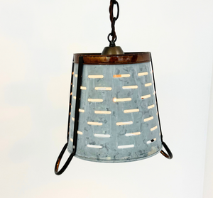 Copper Band Galvanized Bucket Pendant