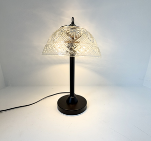 Vintage Quilt Diamond Glass Table Lamp