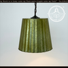 Sage Galvanized Fluted Pendant Light
