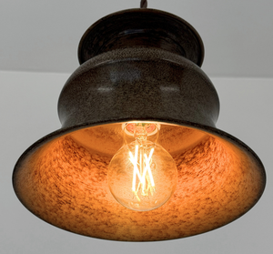 Rustic Orchard Bell Pendant Light