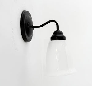 Beacon Bell Milk Glass Wall Light