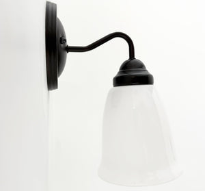 Beacon Bell Milk Glass Wall Light
