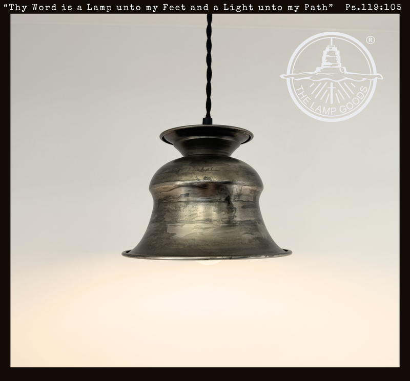 Pewter Orchard Bell Pendant Light
