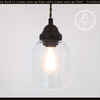 Vintage Simple Clear Bell Pendant