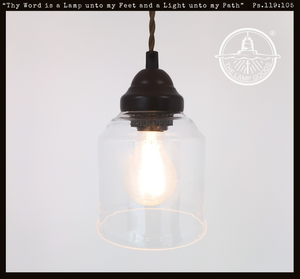 Vintage Simple Clear Bell Pendant
