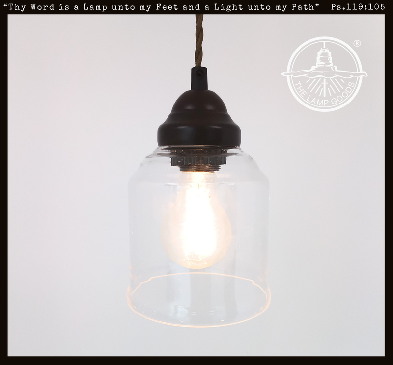 Vintage Simple Clear Bell Pendant