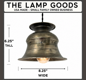 Pewter Orchard Bell Pendant Light
