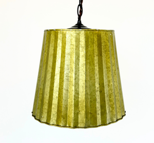 Sage Galvanized Fluted Pendant Light